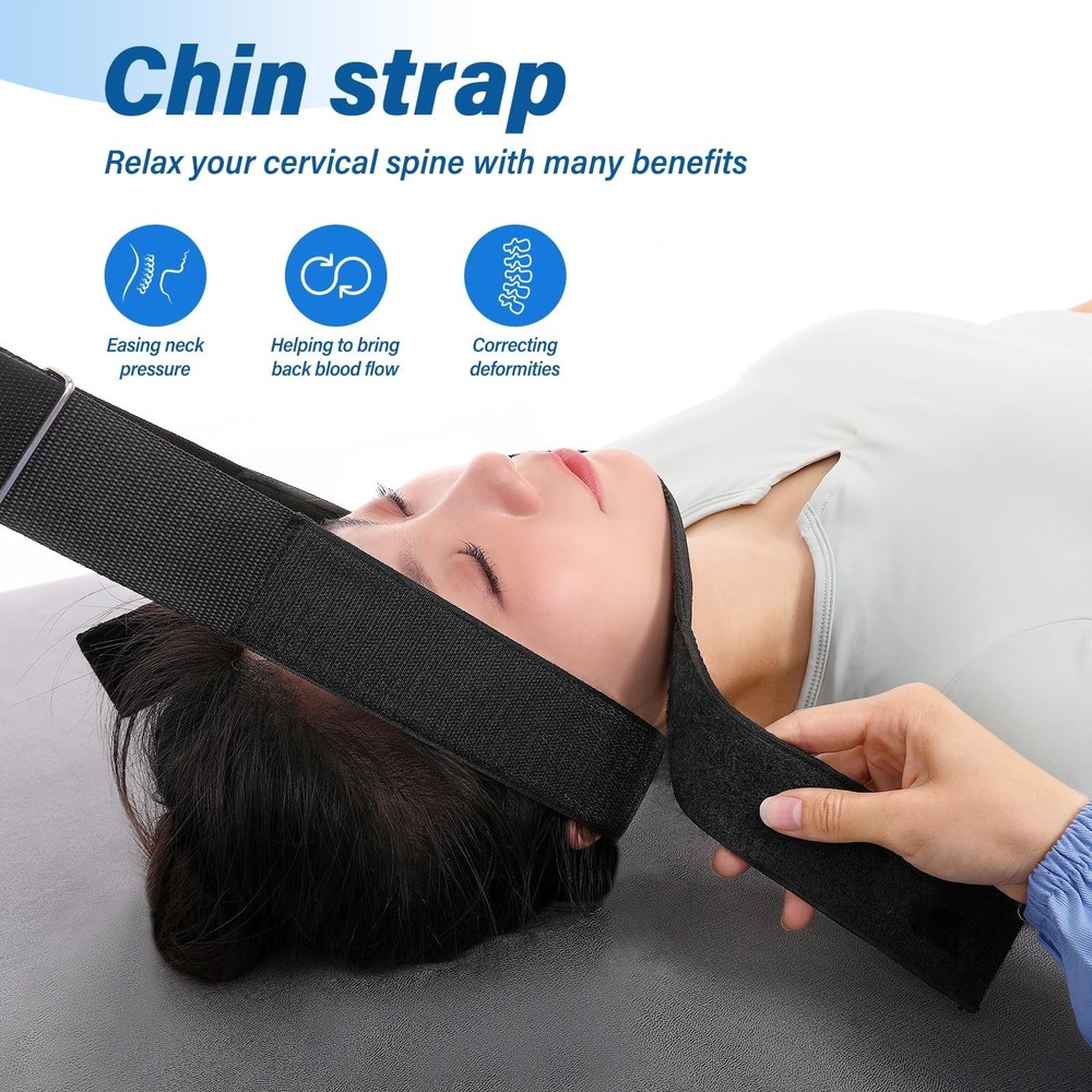 Neck Stretcher Strap - Decompression Device for Spine Chiropractic, Neck Disc...