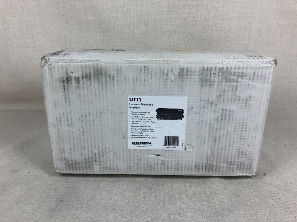 Bogen UTI1 Single Zone Paging Controller Universal Telephone Inferface| Open box
