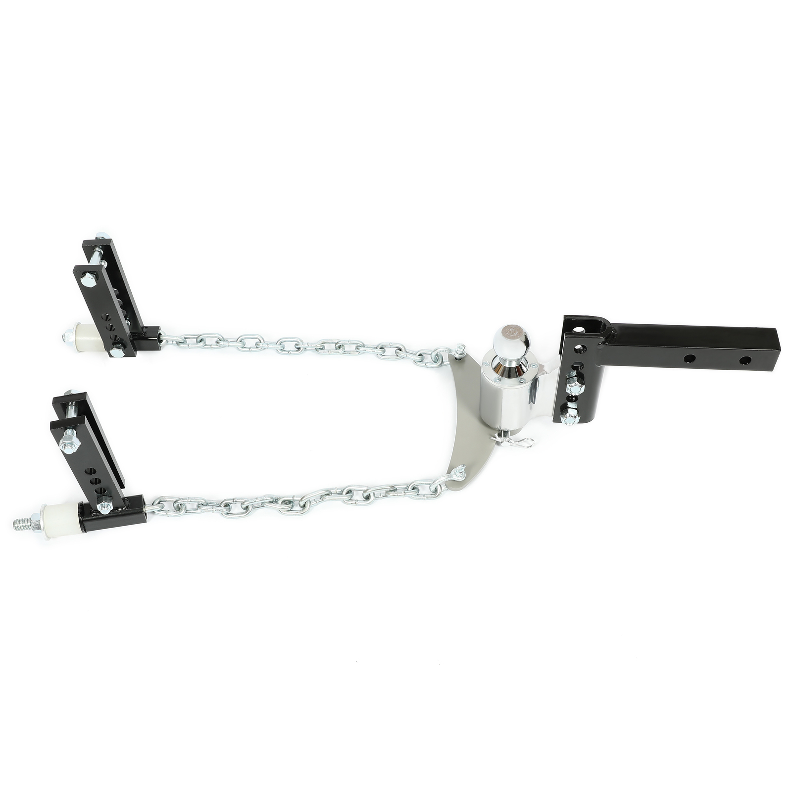 Powder Coated & Chrome Weight Distribution Hitch For 4" drop/rise 2-5/16" ball