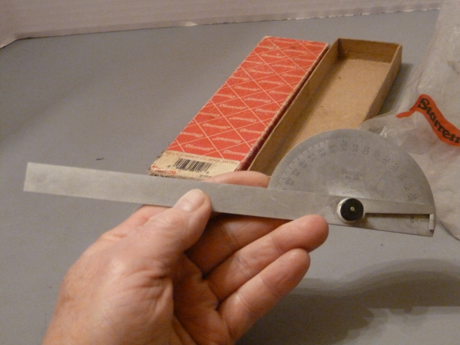 STARRETT CHROME PROTRACTOR #C19