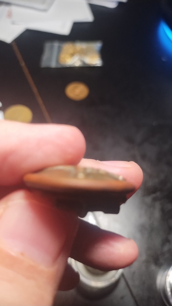 Czechoslovakia Military Button For Helmet - Pre Ww2