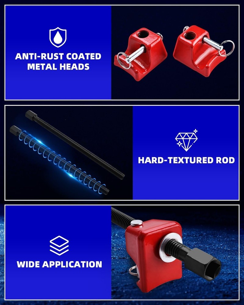 2Pcs Coil Spring Compressor Tool Set Strut Remover Installer Suspension Tool