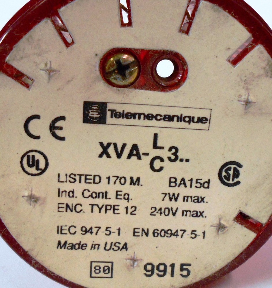 TELEMECANIQUE XVA-LC3 RED STACK LIGHT, 240V MAX