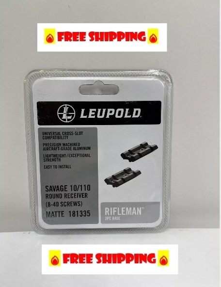 Leupold Rifleman Two-Piece Bases Matte Savage 10/110 Round Receiver 8-40🔥181335