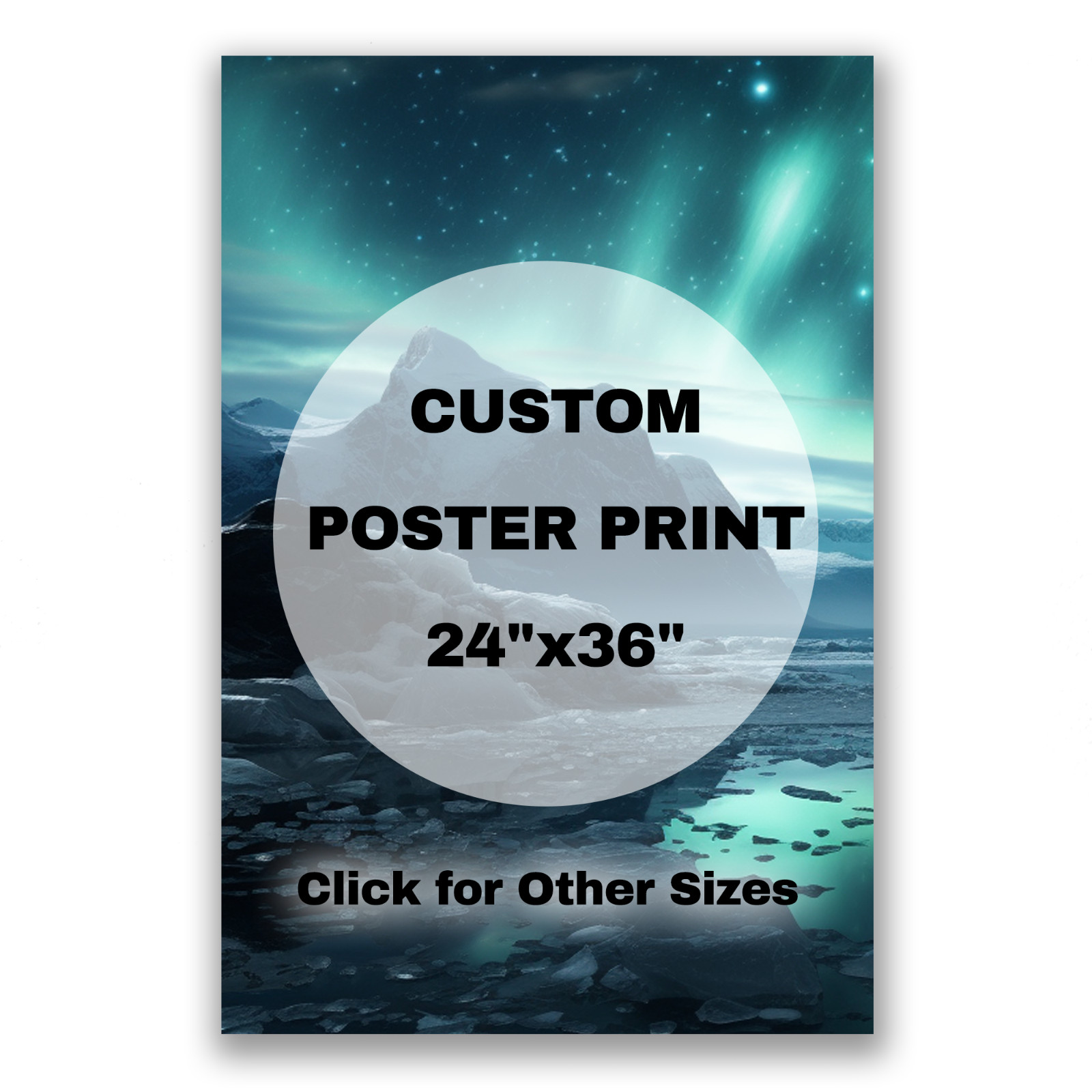 Custom Poster Print-Upload Your Image/Photo, Custom Personalized Photo to Poster