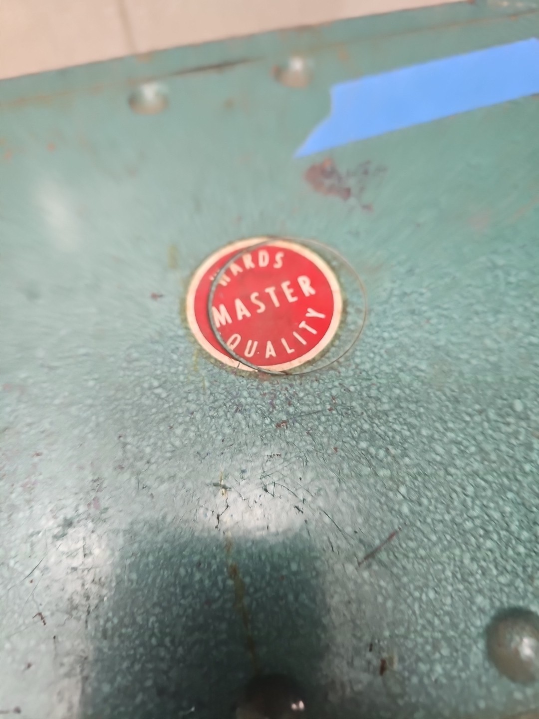 I6- Vintage WARDS MASTER QUALITY Metal 6 Drawer Small Parts Cabinet