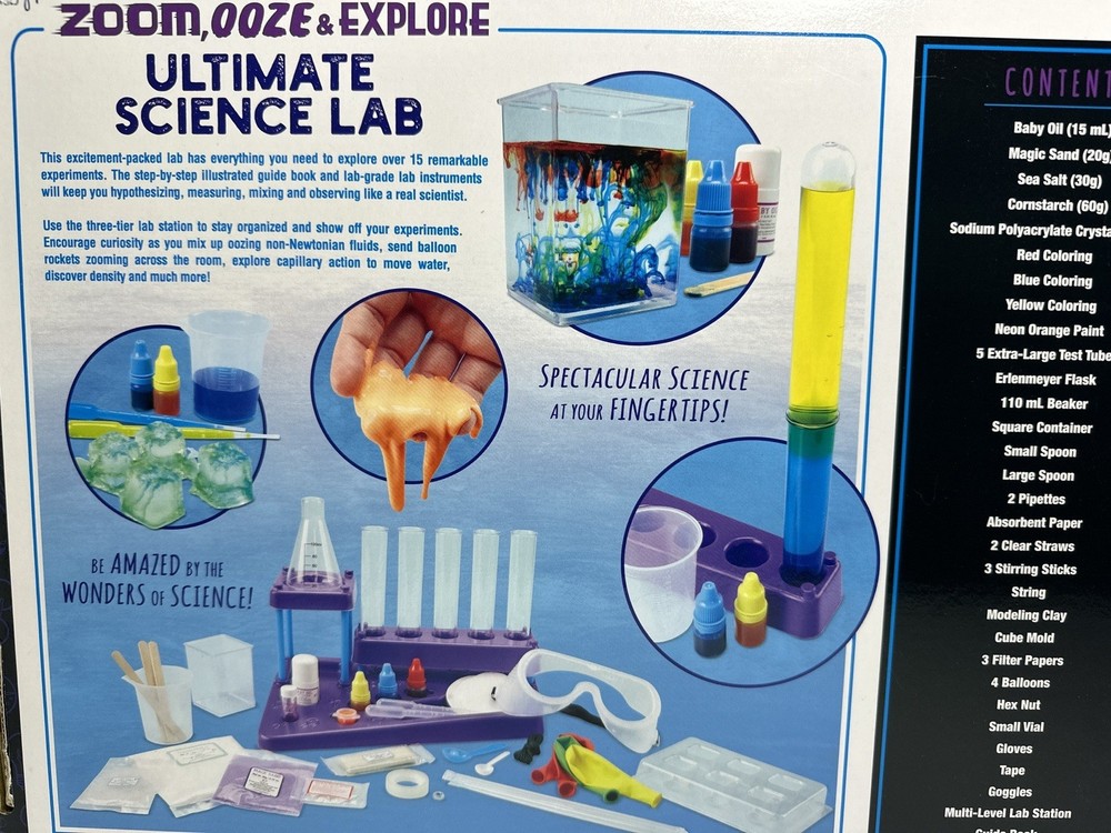 Mindware Science Academy Ultimate Science Lab: Zoom, Ooze, & Explore Experiments