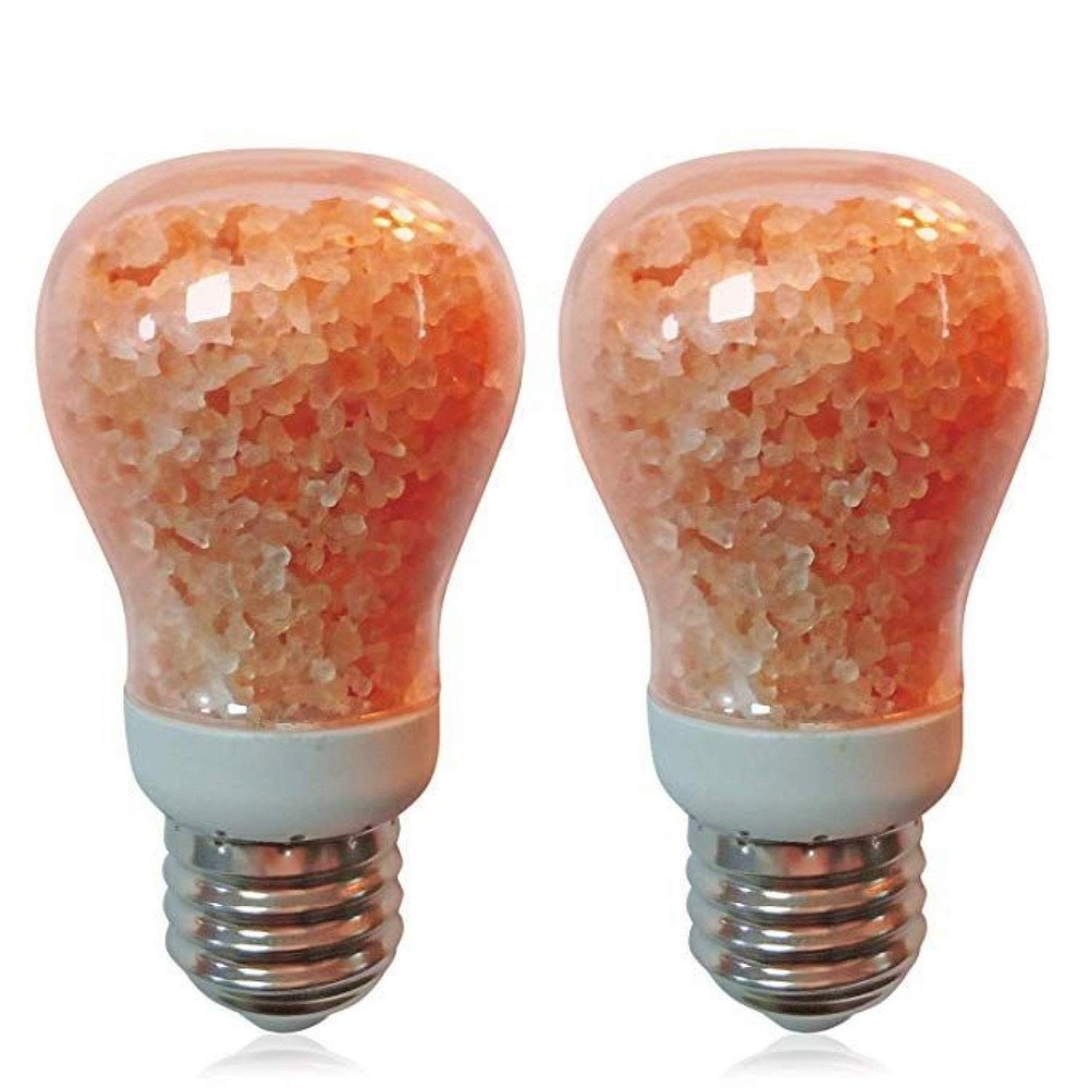 7watt Dimmable Light Bulbs A19 Salt Lamp | 2pack Pink 2 Count