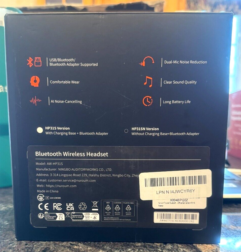 Nuroum Gaming/trucker Headset Bluetooth Wireless