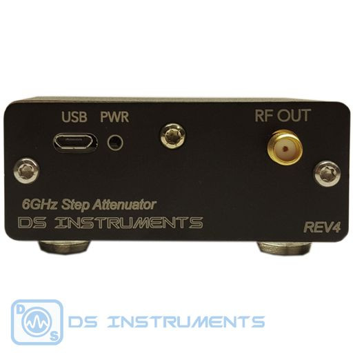 Programmable RF Step Attenuator - 0 to 63dB - 6GHz - Display & USB