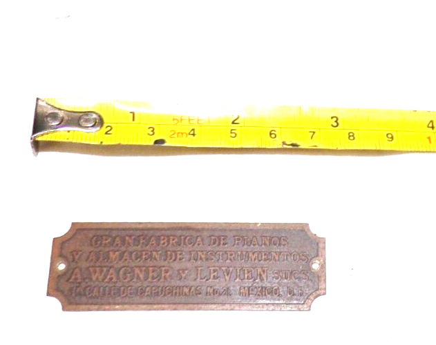 DISC PHONOGRAPH BRASS DEALER TAG