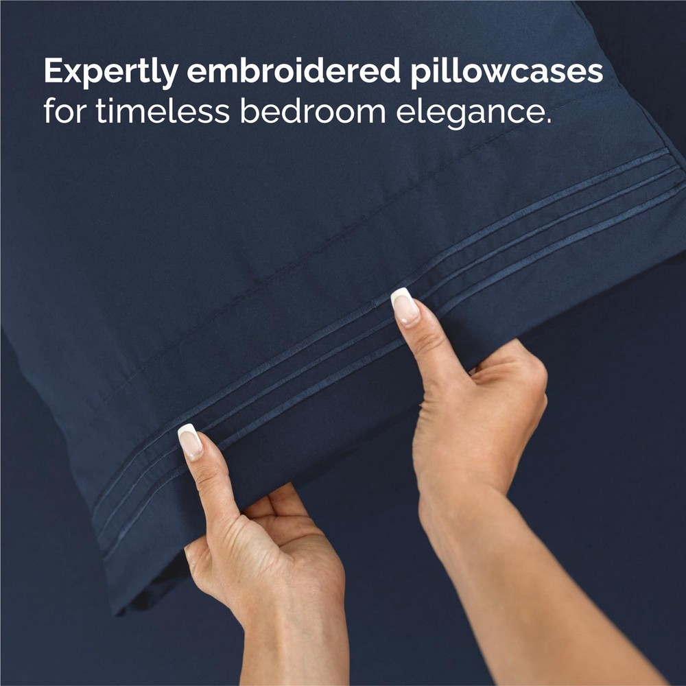 King Size 4 Piece Sheet Set - Comfy Breathable & Cooling Bed Sheets Set - Hot...