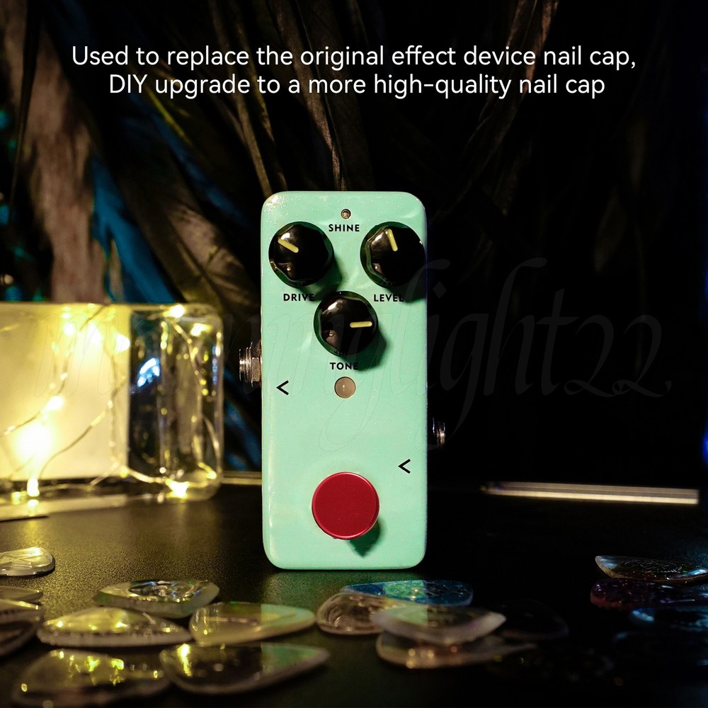 2x Effect Pedal Switch Topper Caps Suitable for Guitar Effects Pedals