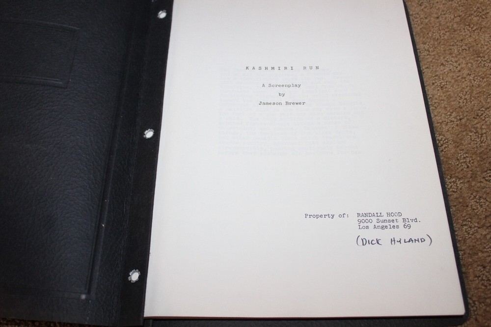 KASHMIRI RUN SCREENPLAY SCRIPT JAMESON BREWER