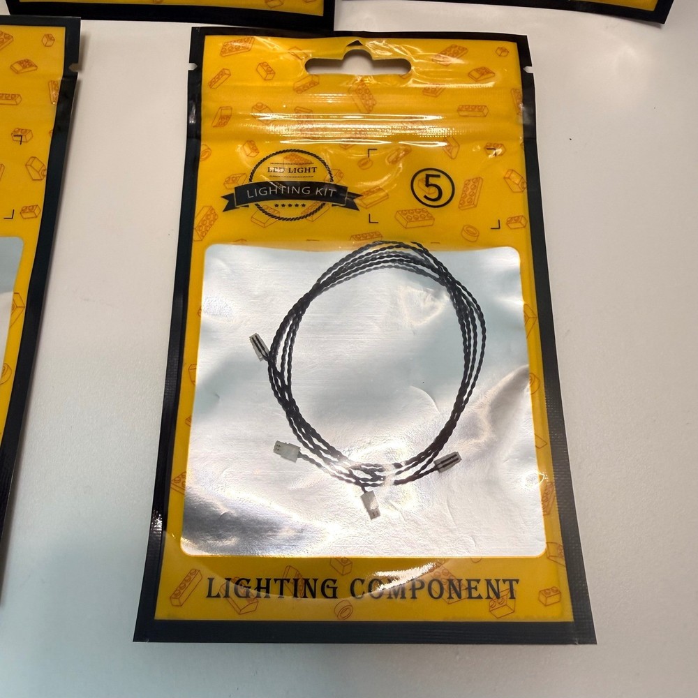 Lets Light Up Brick World 5 Pack LED Lighting Components for Building Blocks