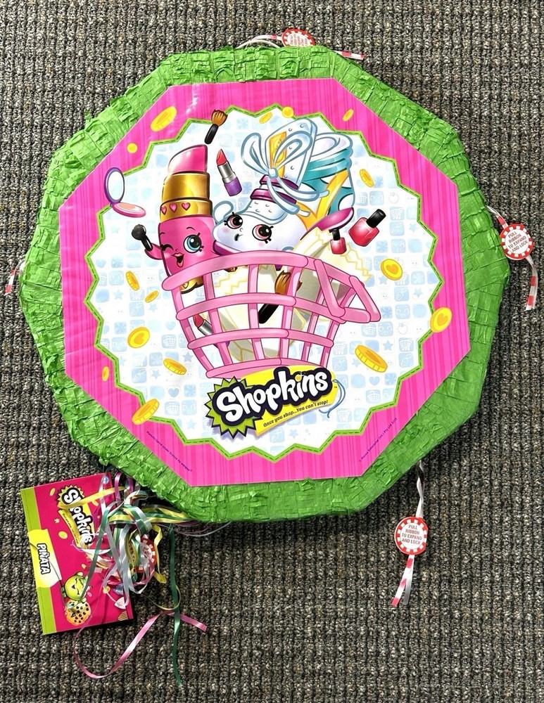 SHOPKINS PINATA Pullstring New See Notes