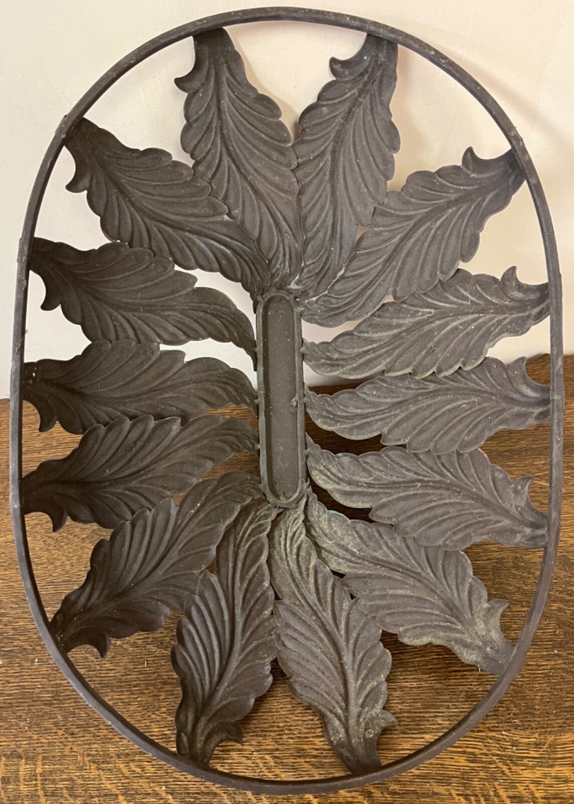 Firewood Bin Metal Handles and Lid Leaves