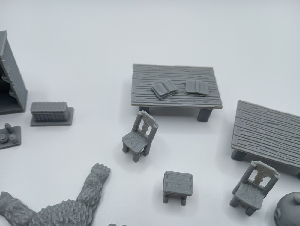 3D Printed Wizard Study Prop Set (28mm-32mm Scale)