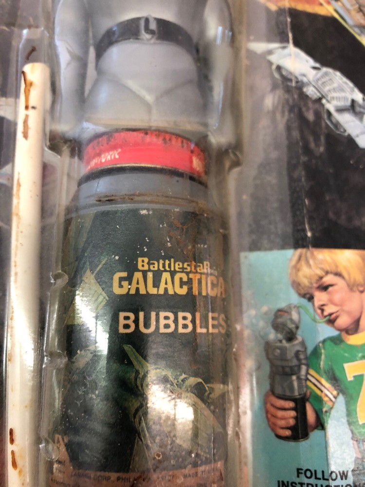 RARE 1978 Battlestar Galactica Cylon bubble machine still sealed DOES NOT WORK