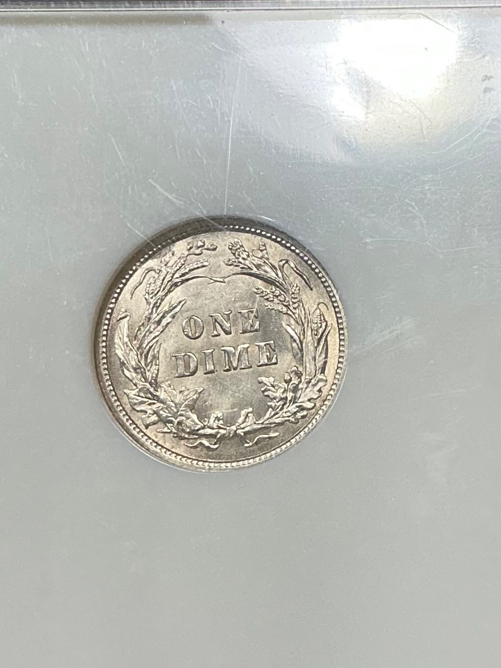 NGC MS62 1909 BARBER DIME BLAST WHITE BEAUTIFUL LUSTER