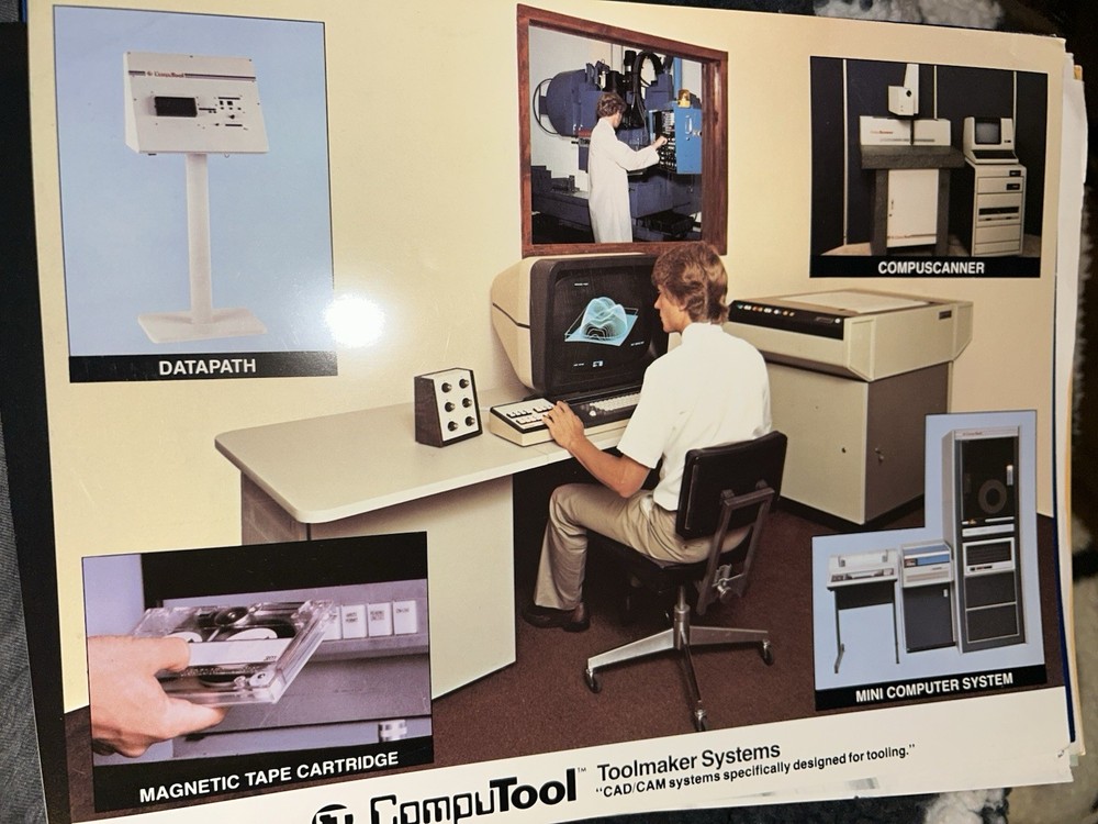 Early 1980s COMPUTOOL Toolmaker Systems CAD / CAM Advertising