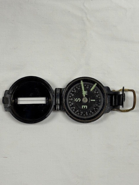 vintage engineer lensatic compass