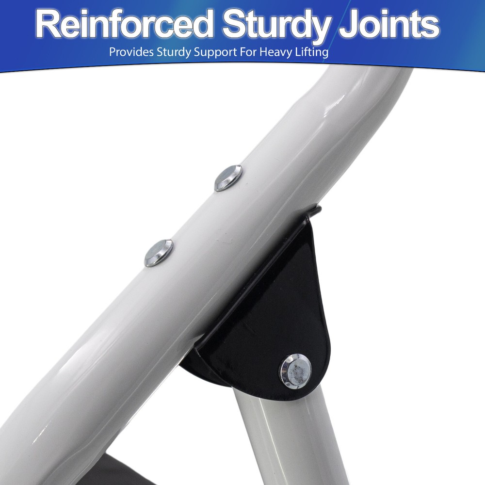 Metal Step Stool Ladder Folding Non Slip Ergonomic Handle & Platform Kitchen