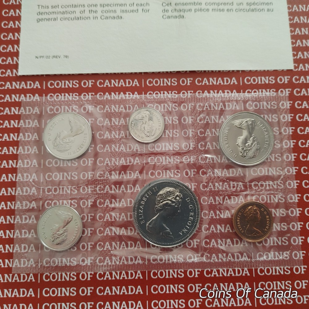 1979 Canada Prooflike 6 Coin Original Set Multiple Sets Available #coinsofcanada