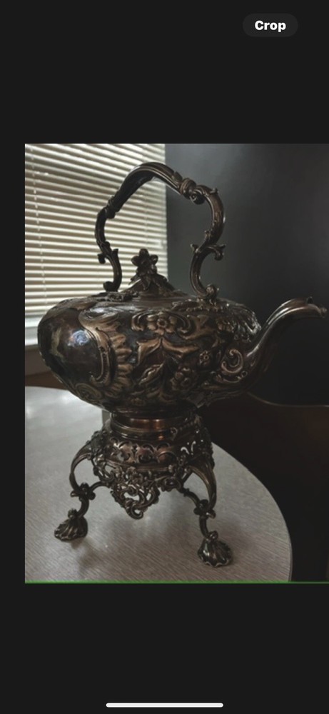 Vintage 1850’s Silver Tea Kettle Suffield England.  $550 OBO