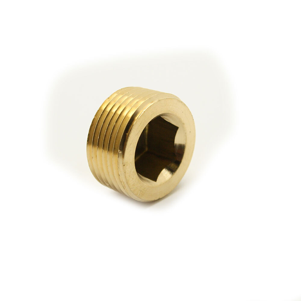 Thrifco 5318116 1/4 inch Brass Countersunk Plug