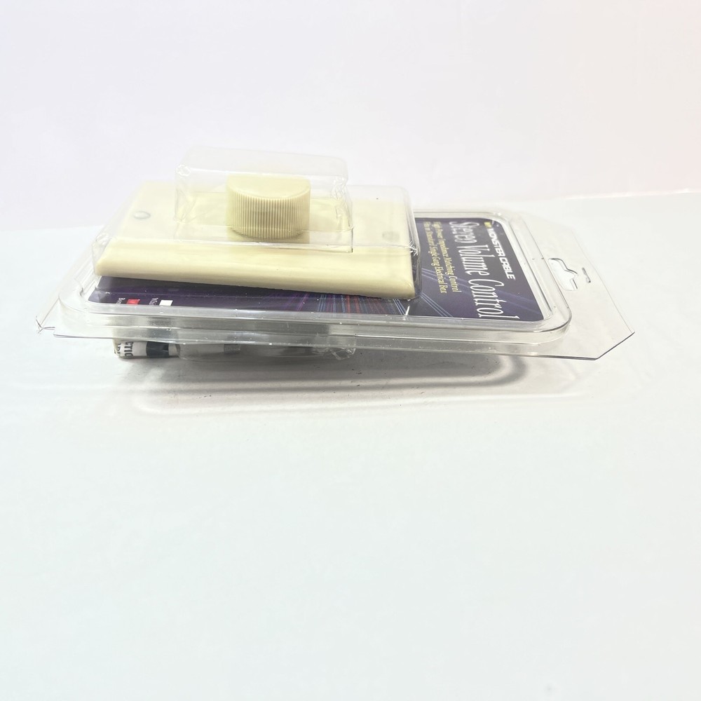 NOS Monster Cable SVC75 Decora, Bone, Stereo Volume Control