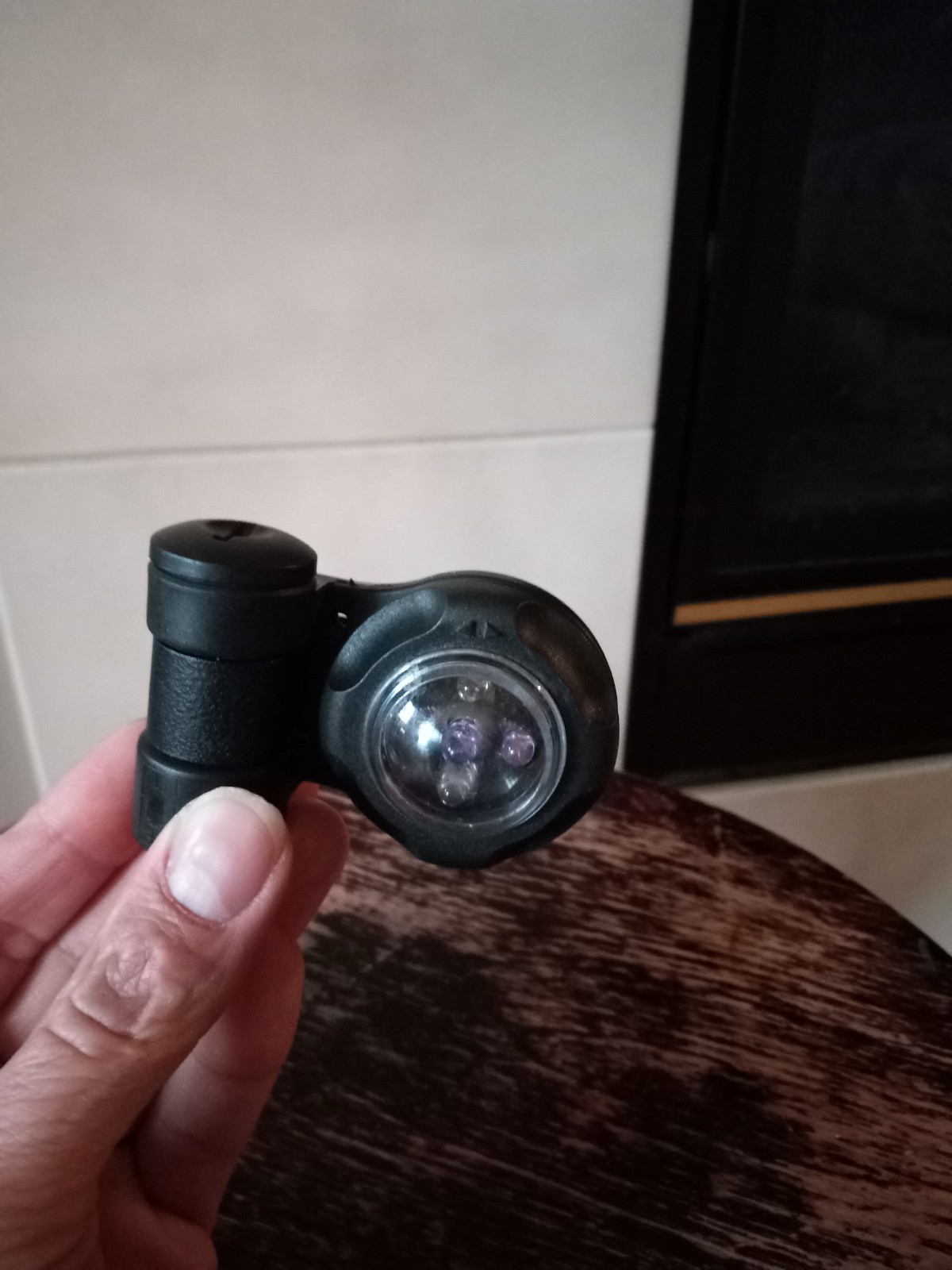 Black Compact LED Camping Light Outdoor Utility