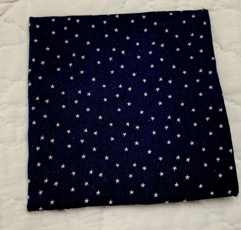 Antique Patchwork Quilt Table Topper, Rectangles, Early Calicos, Small