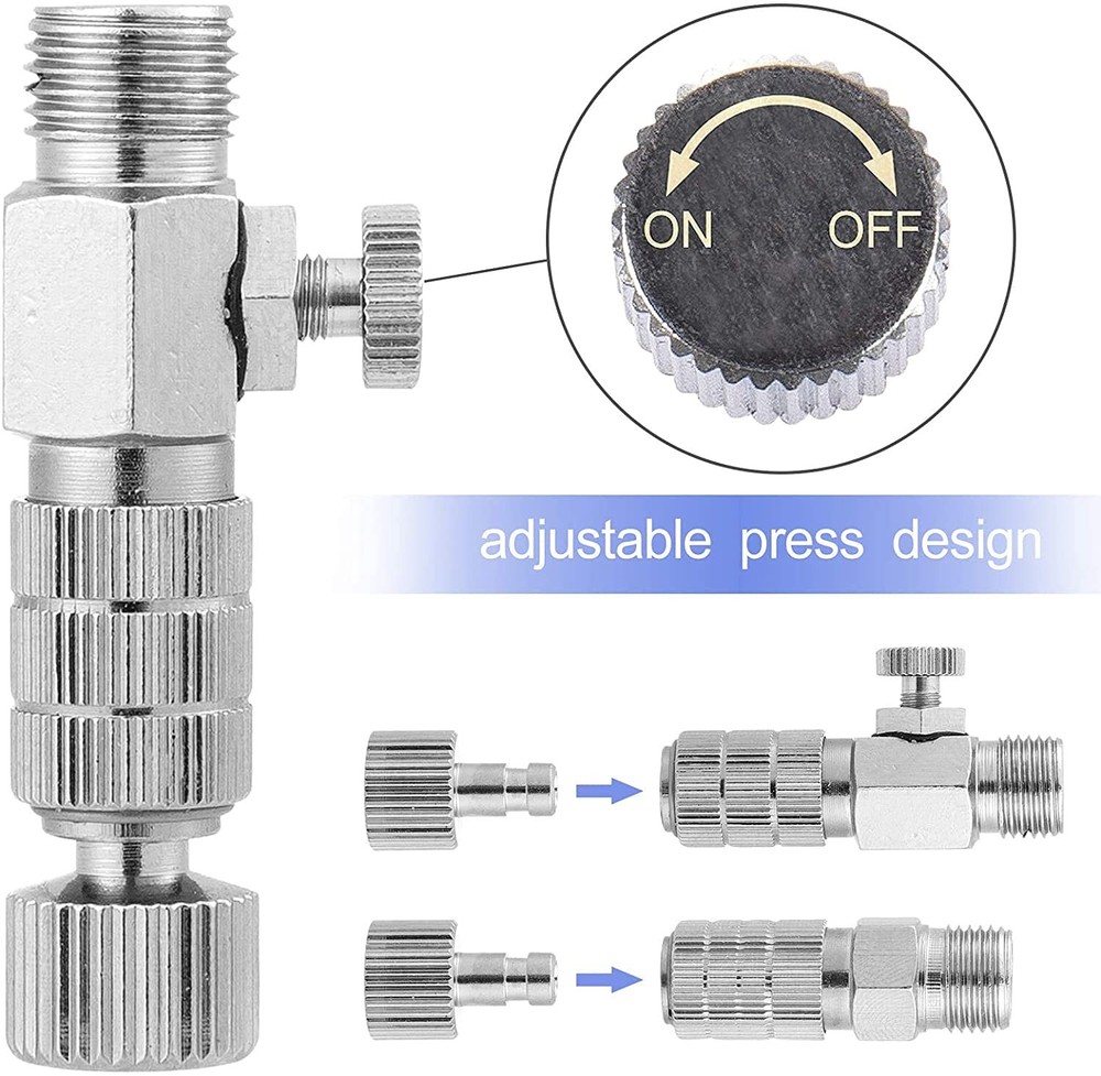 14pcs Multi-Size Airbrush Adapter Set Quick Release Disconnect Coupler Kit