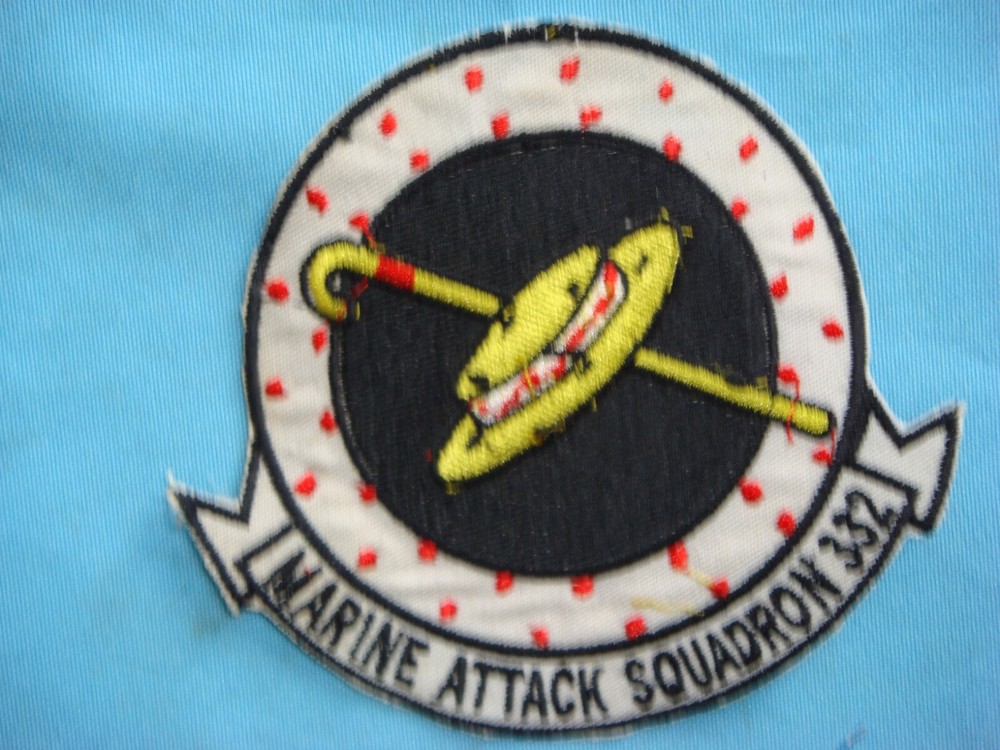 VIETNAM WAR PATCH, USMC MARINE ATTACK SQUADRON  VMA-332