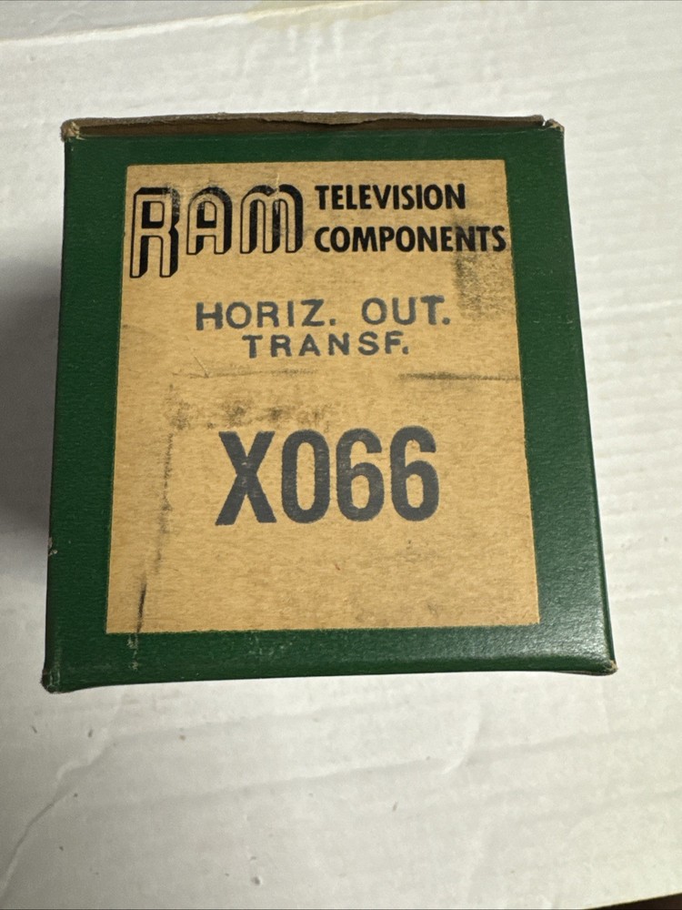New In Box Old Stock RAM Television Component X066 Horizontal Out Transformer