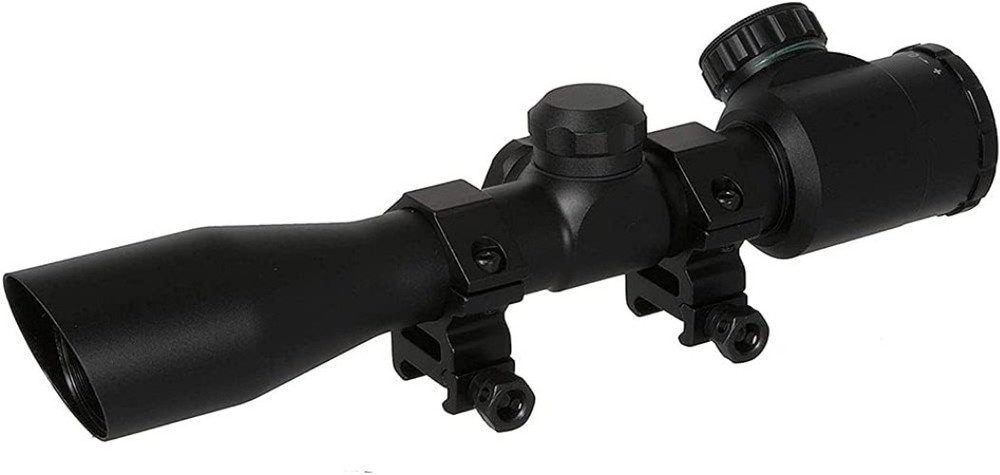 Lightweight 4x32mm Crossbow Scope with Adjustable Illuminated Reticle