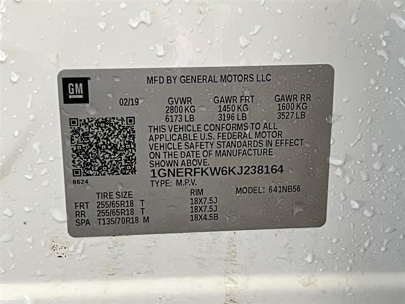 TRAVERSE 2019 Speedometer 2896100