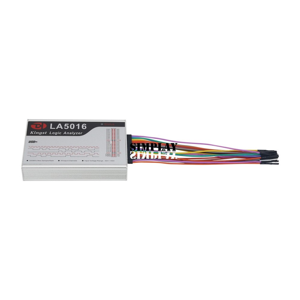 NEW LA5016 USB Logic Analyzer 16CH 500M Sampling 5G Sample Depth PWM Output