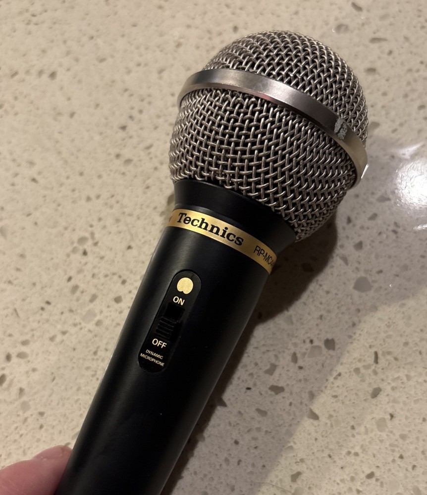 Technic RP-MC4450 Dynamic Microphone Tested And Working Well W/ ITT Cannon Cable