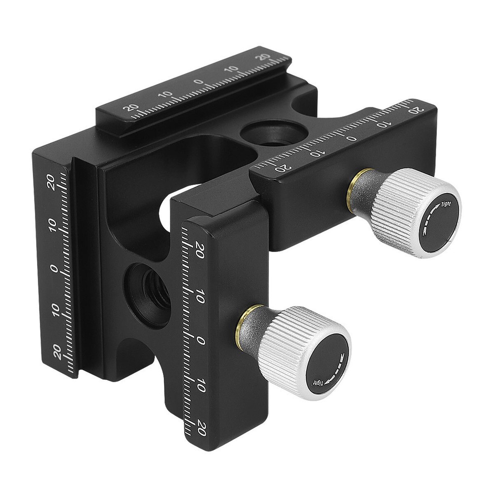 Right Angle Clamp Double Quick Release L Clamp w 1/4 Screw Thread for Arca Plate