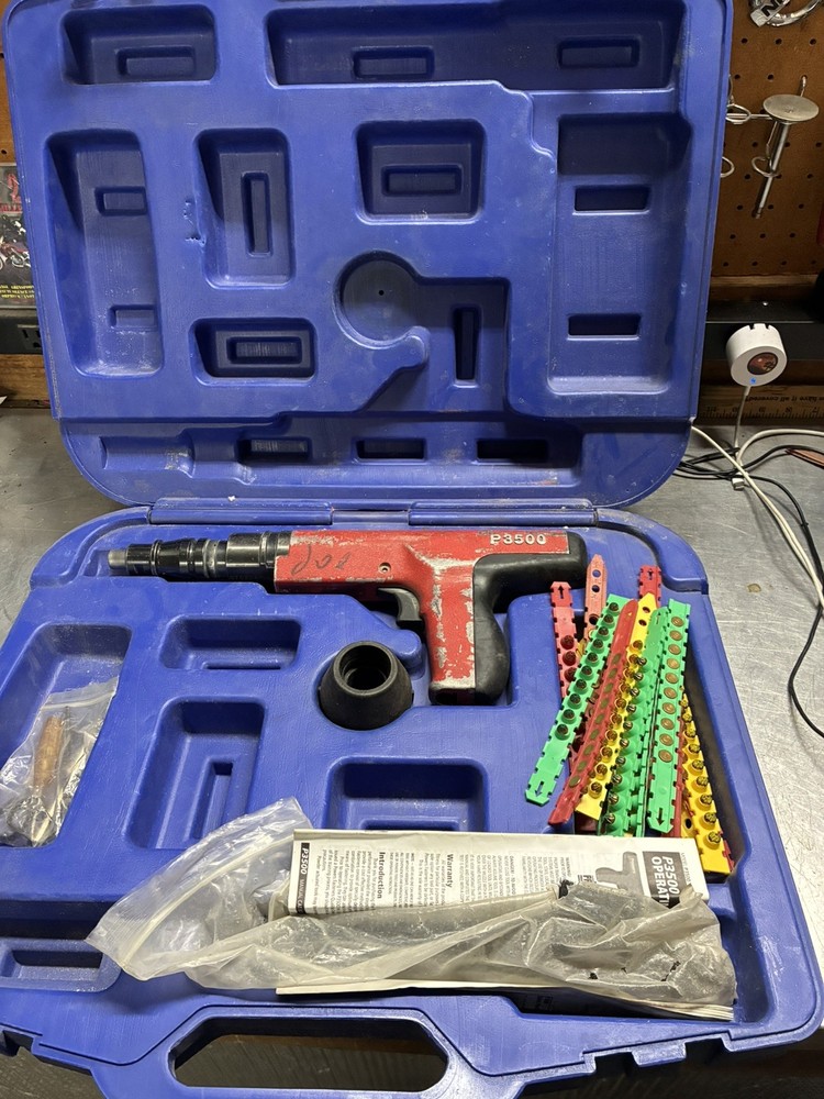 Power Actuated Tool Powers P3500 W/-case And Extras