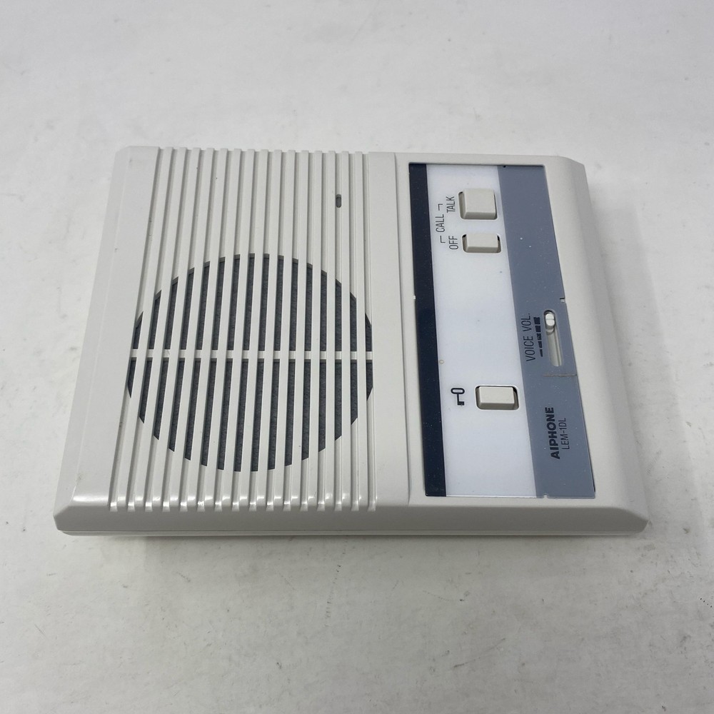 Aiphone LEM-1DL White Single-Call Master Intercom w/ Door Release