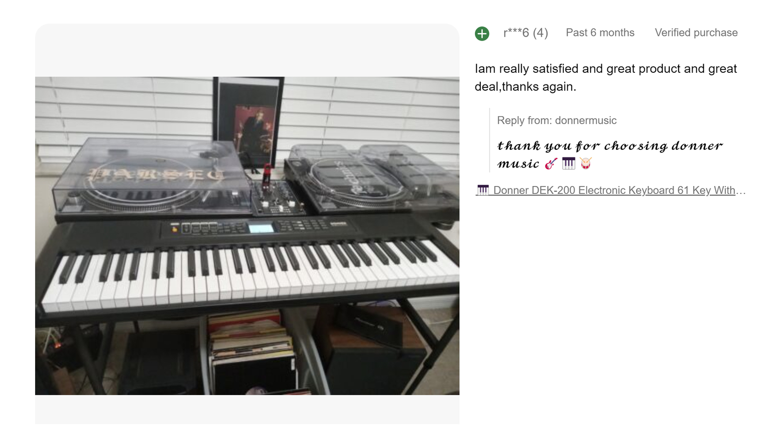 🎹 Donner DEK-200 61 Key Electronic Keyboard With Stool Stand 300 Tones 50 Demo