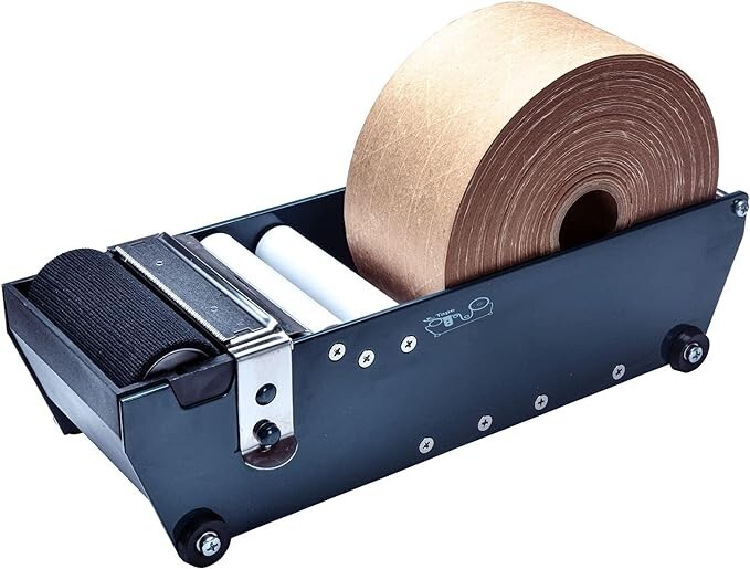 Excell Water Activated Gummed Kraft Paper Tape Dispenser for Shipping