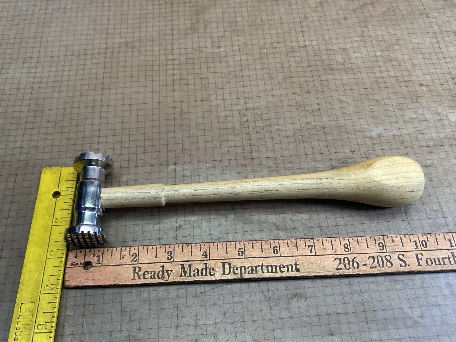 8 oz. Jewelry Making Texture Hammer with Grooves Jewelers Silversmith Tool