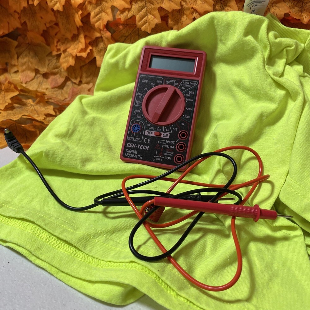 Cen-Tech 7 Function Digital Multimeter 69096 LCD Readout NWT FAST SHIPPING