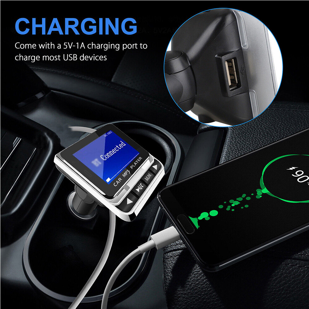 Bluetooth Wireless FM Transmitter Car MP3 Player Radio Adapter Kit USB Charger✓