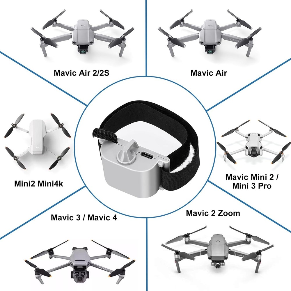 Universal Drone Airdrop System - payload airdrop release device with white