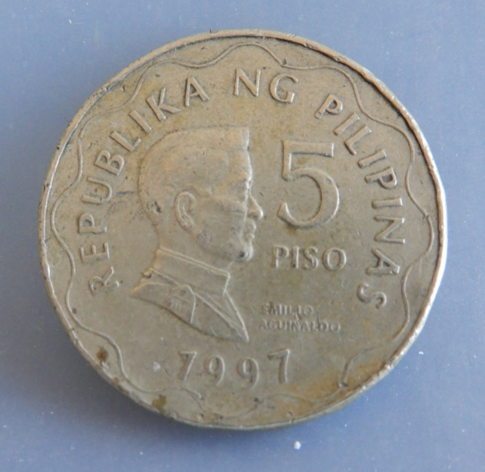 1997 Philippines 5 Piso Coin